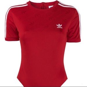 Adidas Red Bodysuit
